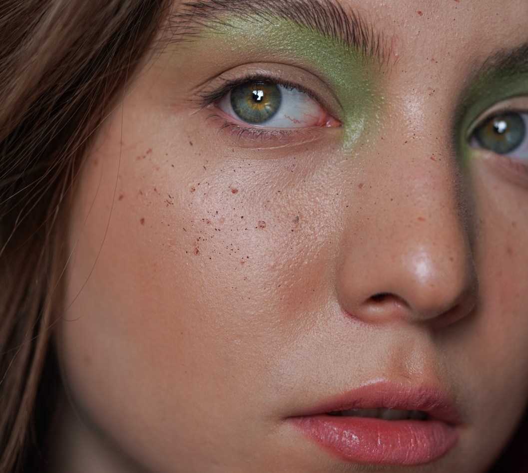 woman with makeup