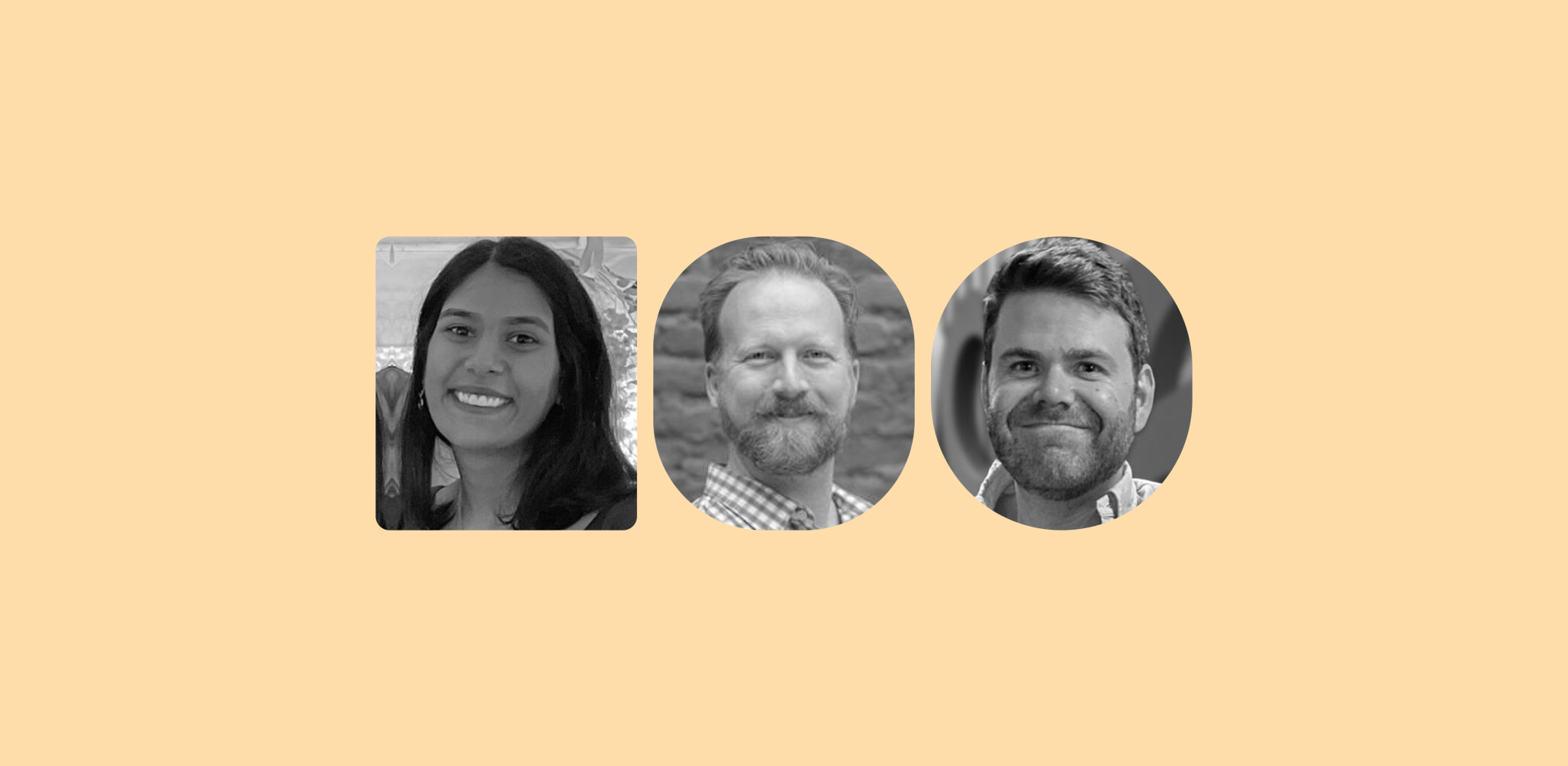 Three speaker headshots