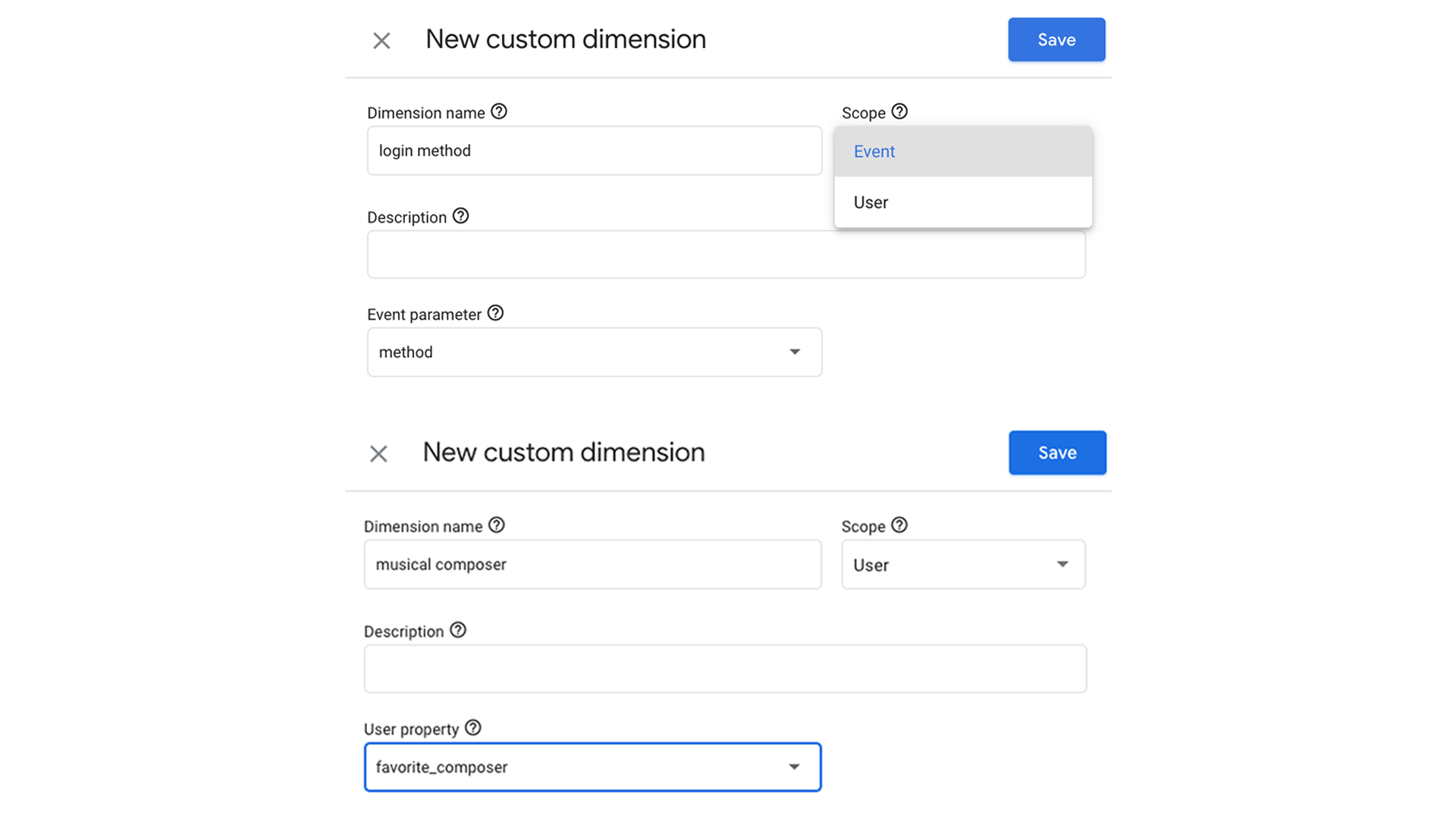 GA4 custom dimensions setup
